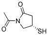 2-Pyrrolidinone, 1-acetyl-4-mercapto-, (s)-(9ci)Structure,162753-53-9Structure 2-Pyrrolidinone, 1-acetyl-4-mercapto-, (s)-(9ci) Structure,162753-53-9Structure