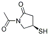 2-Pyrrolidinone, 1-acetyl-4-mercapto-, (r)-(9ci)Structure,162753-54-0Structure 2-Pyrrolidinone, 1-acetyl-4-mercapto-, (r)-(9ci) Structure,162753-54-0Structure