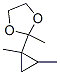 1,3-Dioxolane, 2-(1,2-dimethylcyclopropyl)-2-methyl-Structure,16278-05-0Structure 1,3-Dioxolane, 2-(1,2-dimethylcyclopropyl)-2-methyl- Structure,16278-05-0Structure