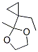 1,3-Dioxolane, 2-(1-ethylcyclopropyl)-2-methyl-Structure,16278-06-1Structure 1,3-Dioxolane, 2-(1-ethylcyclopropyl)-2-methyl- Structure,16278-06-1Structure