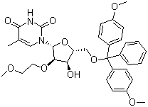 5’-O-DMTr-2’-O-(2-甲氧基乙基)-5-甲基尿苷結(jié)構(gòu)式_163759-50-0結(jié)構(gòu)式