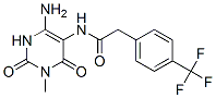  n-(4-氨基-1,2,3,6-四氫-1-甲基-2,6-二氧代-5-嘧啶)-4-(三氟甲基)-苯乙酰胺結構式_167299-45-8結構式