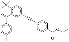 4-[(5,6-二氫-5,5-二甲基-8-(4-甲基苯基)-2-萘)乙炔]苯甲酸乙酯結(jié)構(gòu)式_171568-43-7結(jié)構(gòu)式