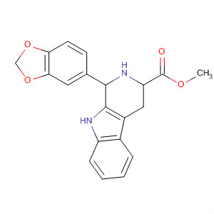 (1S,3S)-1-(1,3-苯并二氧雜環(huán)戊烯l-5-基)-2,3,4,9-四氫-1H-吡啶并[3,4-b]吲哚-3-羧酸甲酯結構式_171596-43-3結構式