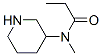 Propanamide, n-methyl-n-3-piperidinyl-Structure,172477-97-3Structure Propanamide, n-methyl-n-3-piperidinyl- Structure,172477-97-3Structure