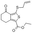 3-(烯丙基硫代)-4-氧代-4,5,6,7-四氫苯并[c]噻吩-1-羧酸乙酯結(jié)構式_172516-32-4結(jié)構式