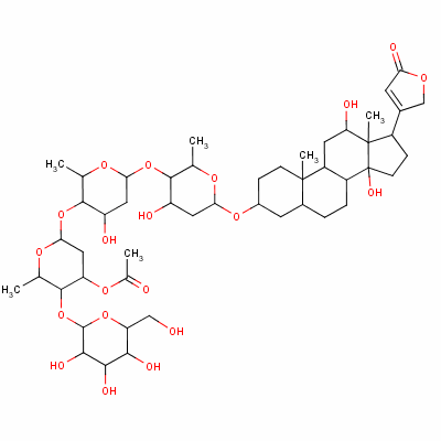 毛花洋地黃苷 c結(jié)構(gòu)式_17575-22-3結(jié)構(gòu)式