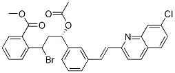 2-[(3S)-3-(乙?；趸?-1-溴-3-[3-[(1e)-2-(7-氯-2-喹啉)乙烯]苯基]丙基]-苯甲酸甲酯結(jié)構(gòu)式_184763-69-7結(jié)構(gòu)式