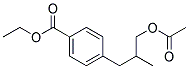 (9ci)-4-[3-(乙酰基氧基)-2-甲基丙基]-苯甲酸乙酯結(jié)構(gòu)式_186344-90-1結(jié)構(gòu)式