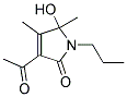 (9ci)-3-乙?；?1,5-二氫-5-羥基-4,5-二甲基-1-丙基-2H-吡咯-2-酮結(jié)構(gòu)式_186379-46-4結(jié)構(gòu)式