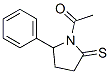 2-Pyrrolidinethione, 1-acetyl-5-phenyl-(9ci)Structure,187276-87-5Structure 2-Pyrrolidinethione, 1-acetyl-5-phenyl-(9ci) Structure,187276-87-5Structure
