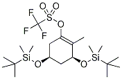 (3S,5S)-3,5-雙(叔丁基二甲基甲硅烷基氧基)-2-甲基-1-環(huán)己烯-1-醇 1-三氟甲烷磺酸鹽結構式_189894-13-1結構式