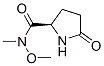 2-Pyrrolidinecarboxamide,n-methoxy-n-methyl-5-oxo-,(r)-(9ci)Structure,195138-74-0Structure 2-Pyrrolidinecarboxamide,n-methoxy-n-methyl-5-oxo-,(r)-(9ci) Structure,195138-74-0Structure