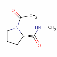 2-Pyrrolidinecarboxamide,1-acetyl-n-methyl-,(2s)-(9ci)Structure,19701-85-0Structure 2-Pyrrolidinecarboxamide,1-acetyl-n-methyl-,(2s)-(9ci) Structure,19701-85-0Structure