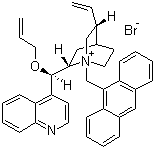 O-烯丙基-N-(9-蒽甲基)溴化金雞納堿結(jié)構(gòu)式_200132-54-3結(jié)構(gòu)式