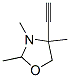 Oxazolidine, 4-ethynyl-2,3,4-trimethyl-(8ci)Structure,20116-14-7Structure Oxazolidine, 4-ethynyl-2,3,4-trimethyl-(8ci) Structure,20116-14-7Structure