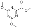 2-Pyrimidinecarboxylic acid, 4,6-dimethoxy-, methyl ester (9ci)Structure,202350-72-9Structure 2-Pyrimidinecarboxylic acid, 4,6-dimethoxy-, methyl ester (9ci) Structure,202350-72-9Structure