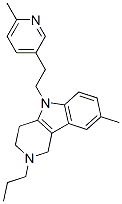 2,3,4,5-四氫-8-甲基-5-[2-(6-甲基-3-吡啶)乙基]-2-丙基-1H-吡啶并[4,3-b]吲哚結(jié)構(gòu)式_20674-93-5結(jié)構(gòu)式