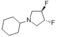 (3R,4r)-1-cyclohexyl-3,4-difluoropyrrolidine Structure,209625-81-0Structure