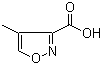 4-Methylisoxazole-3-carboxylic acidStructure,215872-46-1Structure 4-Methylisoxazole-3-carboxylic acid Structure,215872-46-1Structure