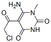 6-Amino-5-(chloroacetyl)-1-methylpyrimidine-2,4(1h,3h)-dioneStructure,22365-19-1Structure 6-Amino-5-(chloroacetyl)-1-methylpyrimidine-2,4(1h,3h)-dione Structure,22365-19-1Structure