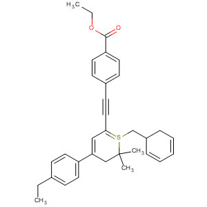 4-<<4-(4-乙基苯基)-2,2-二甲基-(2H)-硫代色烯-6-基>乙炔>-苯甲酸乙酯結(jié)構(gòu)式_229961-27-7結(jié)構(gòu)式