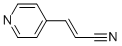 2-Propenenitrile,3-(4-pyridinyl)-(9ci)Structure,24490-79-7Structure 2-Propenenitrile,3-(4-pyridinyl)-(9ci) Structure,24490-79-7Structure