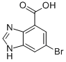 6-Bromo-1h-benzoimidazole-4-carboxylicacidStructure,255064-08-5Structure 6-Bromo-1h-benzoimidazole-4-carboxylicacid Structure,255064-08-5Structure