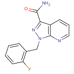 1-[(2-氟苯基)甲基]-1H-吡唑并[3,4-b]吡啶-3-羧酰胺結(jié)構(gòu)式_256376-62-2結(jié)構(gòu)式