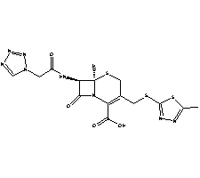 頭孢唑啉結(jié)構(gòu)式_25953-19-9結(jié)構(gòu)式