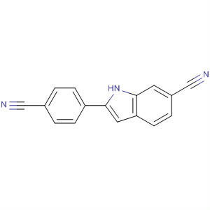 1H-Indole-6-carbonitrile, 2-(4-cyanophenyl)-Structure,28719-00-8Structure 1H-Indole-6-carbonitrile, 2-(4-cyanophenyl)- Structure,28719-00-8Structure