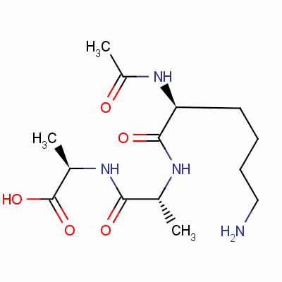 Ac-lys-d-ala-d-ala-oh Structure,28845-97-8Structure