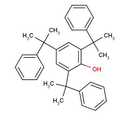 2,4,6-Tris(1-methyl -1-phenylethyl )phenolStructure,30748-85-7Structure 2,4,6-Tris(1-methyl -1-phenylethyl )phenol Structure,30748-85-7Structure