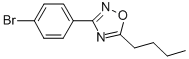 3-(4-Bromophenyl)-5-butyl-1,2,4-oxadiazoleStructure,313536-71-9Structure 3-(4-Bromophenyl)-5-butyl-1,2,4-oxadiazole Structure,313536-71-9Structure