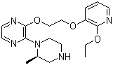 2-[2-[(2-乙氧基-3-吡啶)氧基]乙氧基]-3-[(2r)-2-甲基-1-哌嗪]吡嗪結(jié)構(gòu)式_313657-95-3結(jié)構(gòu)式