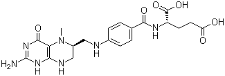 L-5-甲基四氫葉酸結(jié)構(gòu)式_31690-09-2結(jié)構(gòu)式