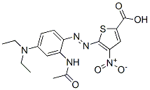 (9ci)-5-[[2-(乙?；被?-4-(二乙基氨基)苯基]氮雜]-4-硝基-2-噻吩羧酸結(jié)構(gòu)式_318267-18-4結(jié)構(gòu)式