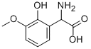 Amino-(2-hydroxy-3-methoxy-phenyl)-aceticacidStructure,318269-97-5Structure Amino-(2-hydroxy-3-methoxy-phenyl)-aceticacid Structure,318269-97-5Structure