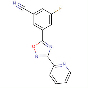 3-(Pyridin-2-yl)-5-(3-fluoro-5-cyanophenyl)-1,2,4-oxadiazole Structure,327056-22-4Structure
