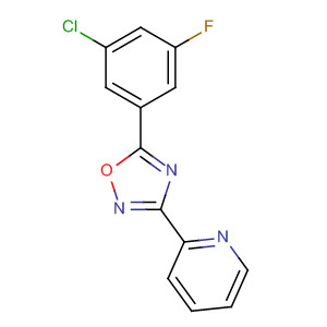 3-(Pyridin-2-yl)-5-(3-chloro-5-fluorophenyl)-1,2,4-oxadiazoleStructure,327056-23-5Structure 3-(Pyridin-2-yl)-5-(3-chloro-5-fluorophenyl)-1,2,4-oxadiazole Structure,327056-23-5Structure