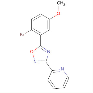 3-(Pyridin-2-yl)-5-(2-bromo-5-methoxyphenyl)-1,2,4-oxadiazoleStructure,327056-37-1Structure 3-(Pyridin-2-yl)-5-(2-bromo-5-methoxyphenyl)-1,2,4-oxadiazole Structure,327056-37-1Structure