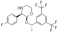 (2S,3r)-2-((s)-1-(3,5-雙(三氟甲基)苯基)乙氧基)-3-(4-氟苯基)嗎啉結(jié)構(gòu)式_327623-37-0結(jié)構(gòu)式