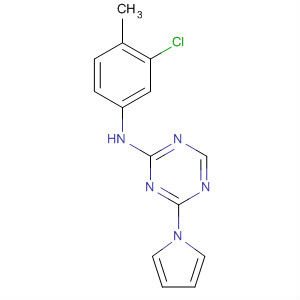 N-(3-chloro-4-methylphenyl)-4-(1h-pyrrol-1-yl)-1,3,5-triazin-2-amineStructure,333727-99-4Structure N-(3-chloro-4-methylphenyl)-4-(1h-pyrrol-1-yl)-1,3,5-triazin-2-amine Structure,333727-99-4Structure