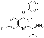 (R)-2-(1-amino-2-methylpropyl)-3-benzyl-7-chloroquinazolin-4(3h)-oneStructure,336113-57-6Structure (R)-2-(1-amino-2-methylpropyl)-3-benzyl-7-chloroquinazolin-4(3h)-one Structure,336113-57-6Structure