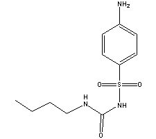 氨磺丁脲結構式_339-43-5結構式