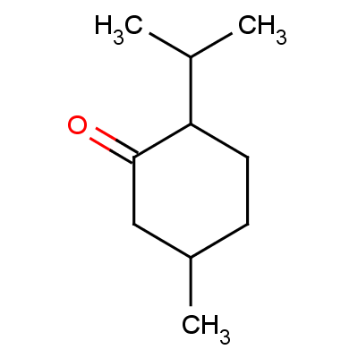 (+)-薄荷酮結構式_3391-87-5結構式