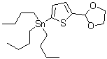 (5-(1,3-Dioxolan-2-yl)thiophen-2-yl)tributylstannaneStructure,349616-56-4Structure (5-(1,3-Dioxolan-2-yl)thiophen-2-yl)tributylstannane Structure,349616-56-4Structure