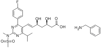 (3R,5S,6E)-7-[4-(4-氟苯基)-6-(1-甲基乙基)-2-[甲基(甲磺?；?氨基]-5-嘧啶基]-3,5-二羥基-6-己烯酸結(jié)構(gòu)式_355806-11-0結(jié)構(gòu)式