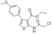 2-(2-Chloro-acetylamino)-4-(4-methoxy-phenyl)-thiophene-3-carboxylic acid ethyl esterStructure,356568-71-3Structure 2-(2-Chloro-acetylamino)-4-(4-methoxy-phenyl)-thiophene-3-carboxylic acid ethyl ester Structure,356568-71-3Structure