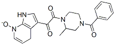 4-苯甲?；?2-甲基-1-[(7-氧化-1H-吡咯并[2,3-b]吡啶)氧代乙?；鵠-哌嗪結(jié)構(gòu)式_357262-90-9結(jié)構(gòu)式
